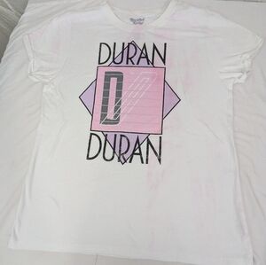 Duran Duran NWOT 2020 Recycled Karma White Tee Shirt With Band Logo On Front XL
